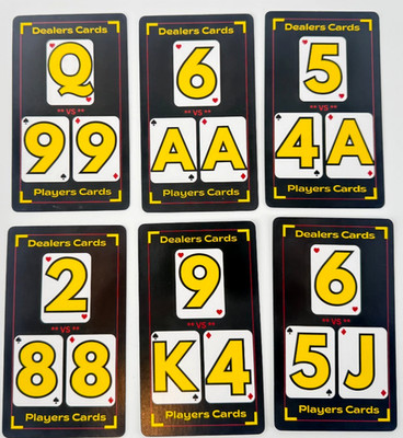 Blackjack Basic Strategy Flashcards   for 4/6/8 Decks, Dealer Hits soft 17, DAS