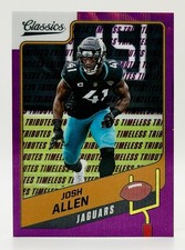 2021 Classics Timeless Tributes Purple #3 Josh Allen 14/50 Jacksonville Jaguars