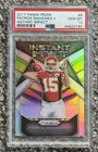 2017 Panini Prizm Instant Impact #8 Patrick Mahomes Rookie PSA 10