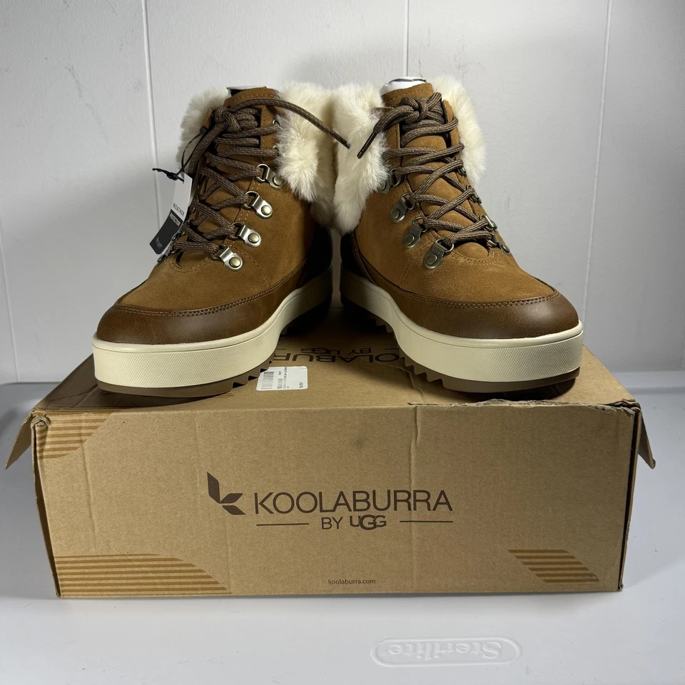 Botín impermeable con cordones Koolaburra by UGG® 8 Tynlee para mujer en castaño Foto 2 de 4