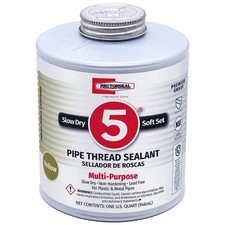 RECTORSEAL 25300 Pipe Thread Sealant,31.9881 fl oz,Yellow 4YRW2