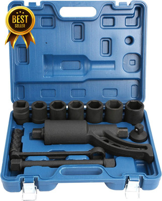 Torque Multiplier Lug Nut Wrench Labor Saving Tool with 8 Cr-V Sockets