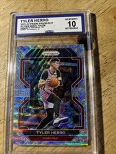 Tyler Herro 2021-22 Prizm Silver Wave   #227 Heat CCG Graded Gem Mint 10