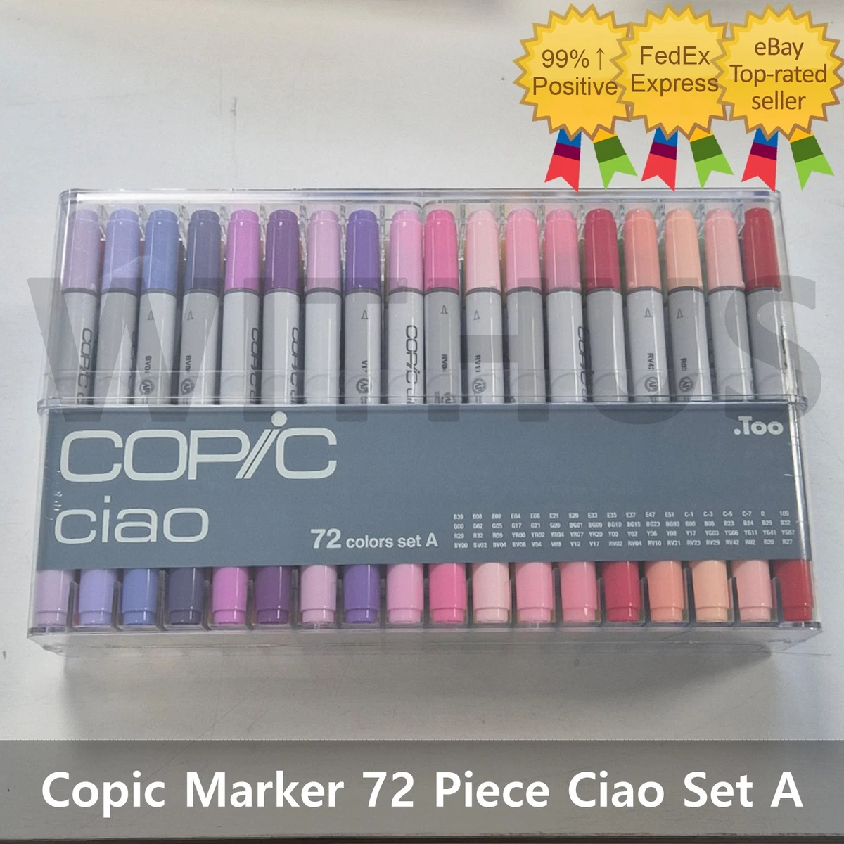 Copic Marker 72 Piece Ciao Set A Twin Tipped - Artist Markers