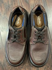 Clarks Bradley Vibe Lace-Up Oxford Brown Tumbled Men Size 8.5 M