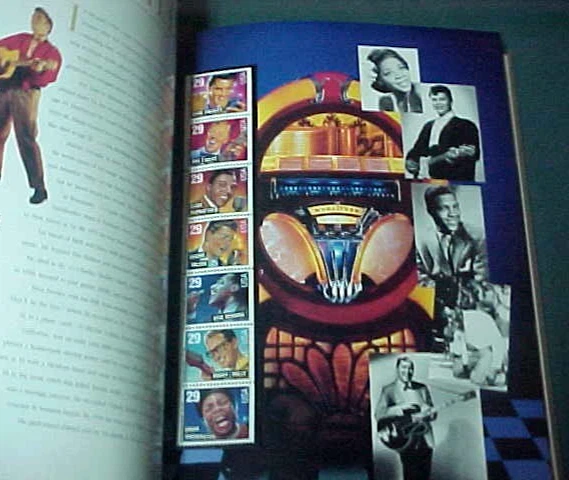 1993 USPS ELVIS Commemorative Stamp Collection Yearbook Book w/ $20.59 in STAMPS - Image 4 of 4