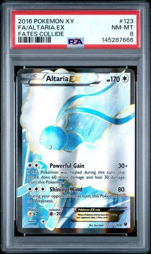 Altaria EX (Full Art) 123/124 Fates Collide PSA 8
