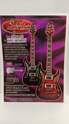 SCHECTER GUITARS  SCHECTER C-1  E/A  10X8 - PRINT AD.   d
