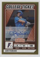 2022 Panini Elite Extra Edition Signatures 70/99 Jud Fabian #CTO-26 Auto 1bi0
