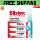Blistex medizinische Lippensalbe 0,21 Oz. 3er Pack Lippenherpes Linderung und Feuchtigkeit