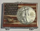 2024 American Silver Eagle  .999 Silver 1 oz In US Flag Holder