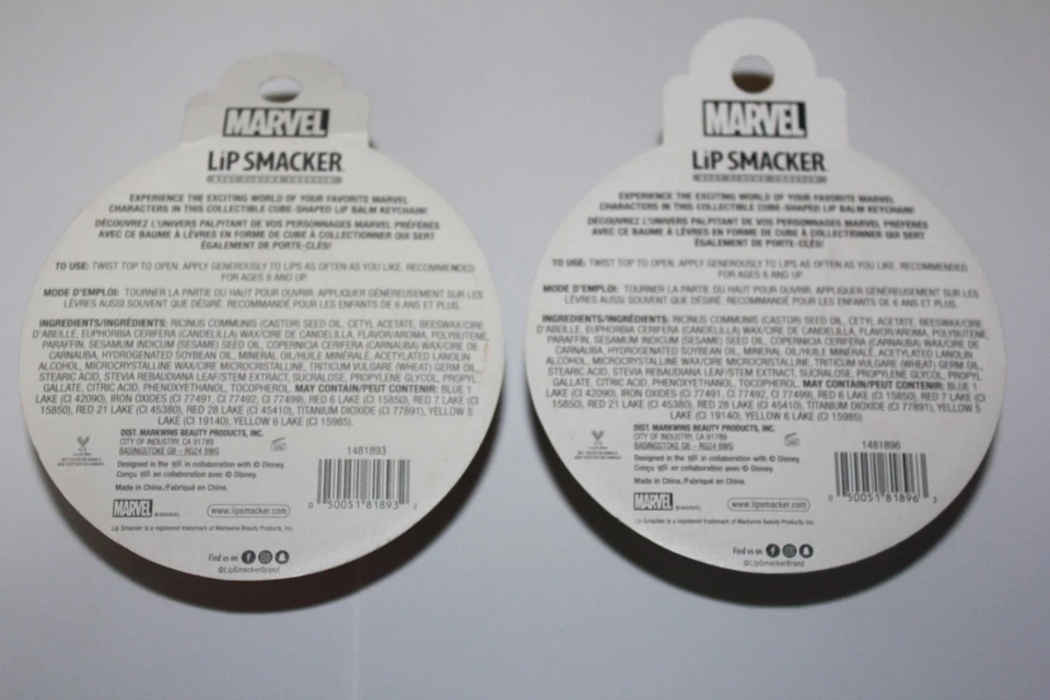 Bálsamo labial Marvel Lip Smacker Black Panther + Spider Man en caja Foto 2 de 2