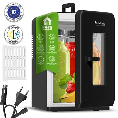 TURBOTRONIC BY Z-LINE TurboTronic 2in1 Mini Kühlschrank Kühlbox 15L Kühl - Heizfunktion tragbar AC DC