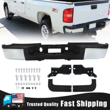Rear Step Bumper For 2011-2014 Chevy Silverado GMC Sierra 2500HD 3500HD