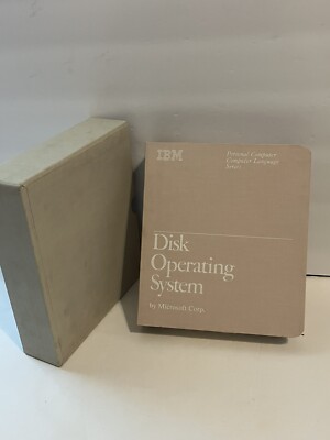1983 IBM DOS Disk Operating System 2.10 No Disks 6024120 MANUAL BINDER ...