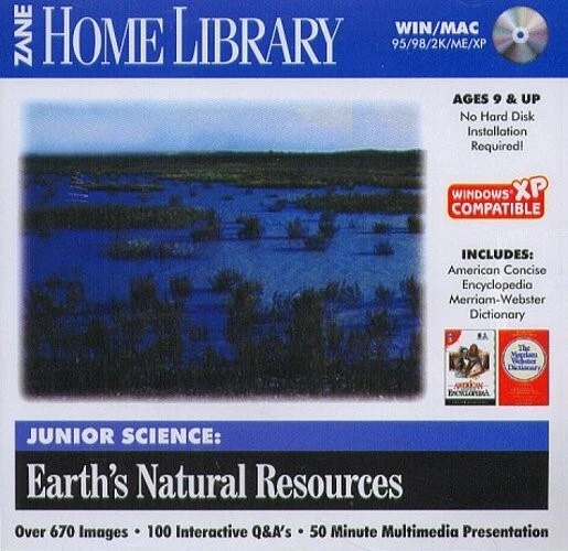 Zane: Junior Science: Earth's Natural Resources (Win/Mac) - NEW CD in SLEEVE - Image 2 of 3