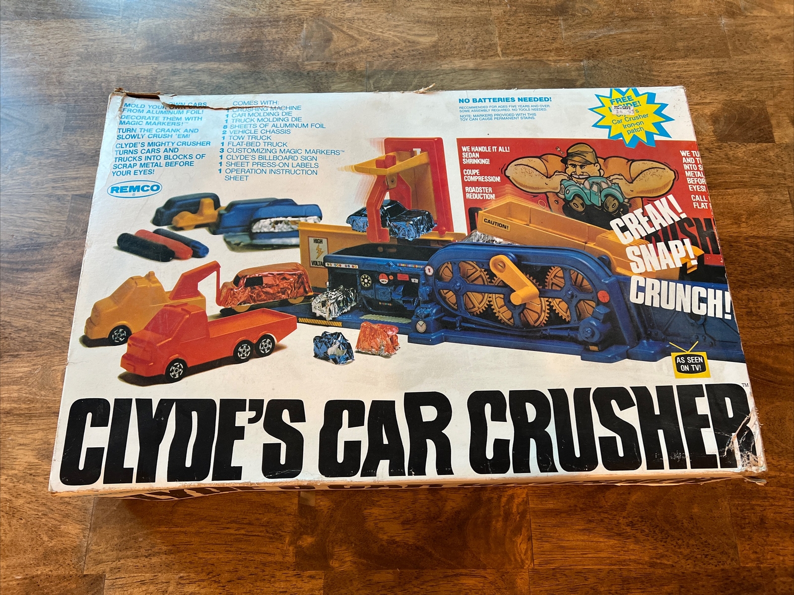 Vintage 1979 Remco Clyde's Car Crusher Playset RARE / COMPLETE / NEW