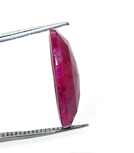 5.15 Cts Certified Natural Ruby Oval Rose Cut 15x10.50 mm Faceted Loose Gems - Picture 3 of 7
