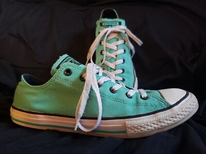 teal low top converse