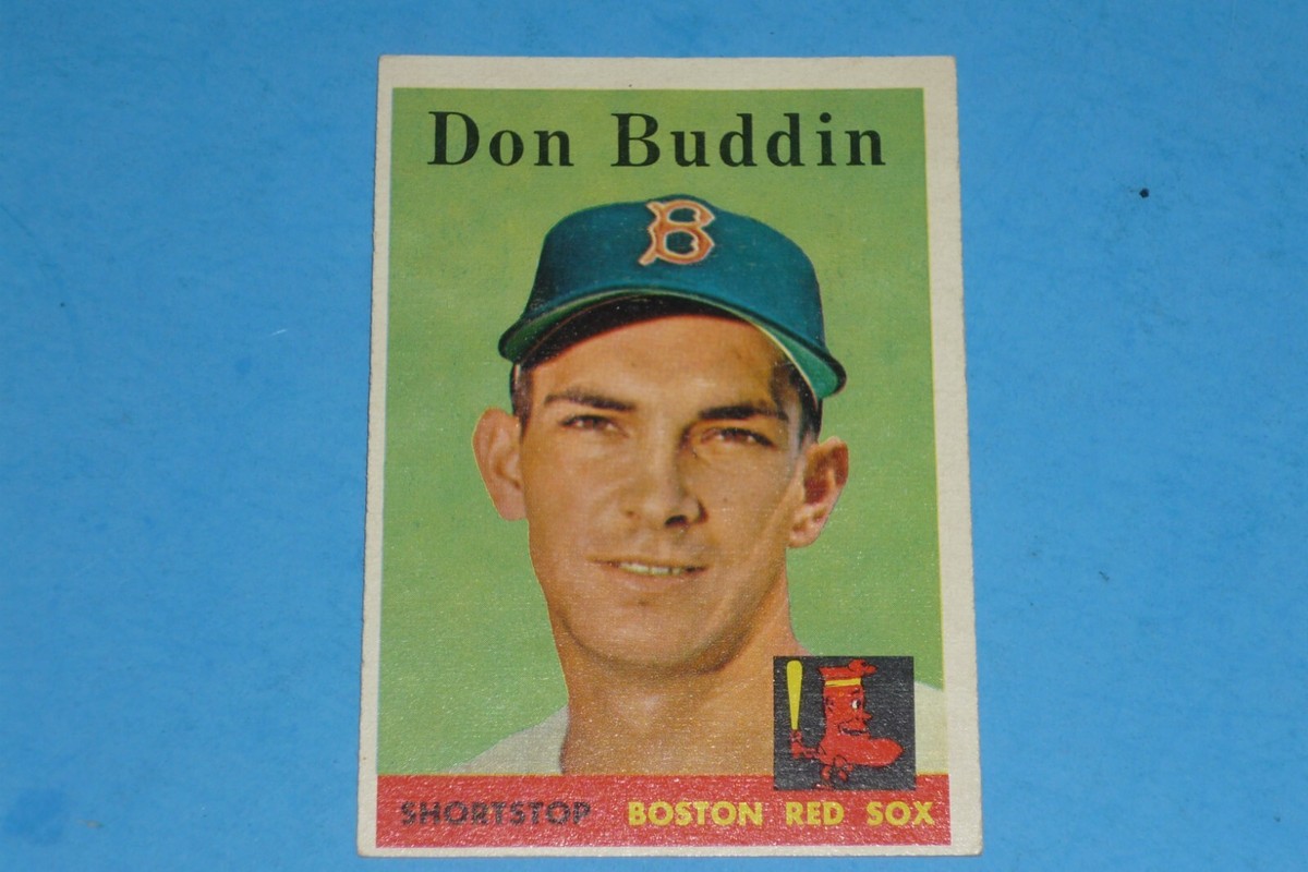 DON BUDDIN - BOSTON RED SOX SHORTSTOP - 1958 TOPPS BASEBALL CARD