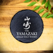 Yamazaki Japanese Whisky Slate Coaster Brand New Handcrafted Laser Engraved