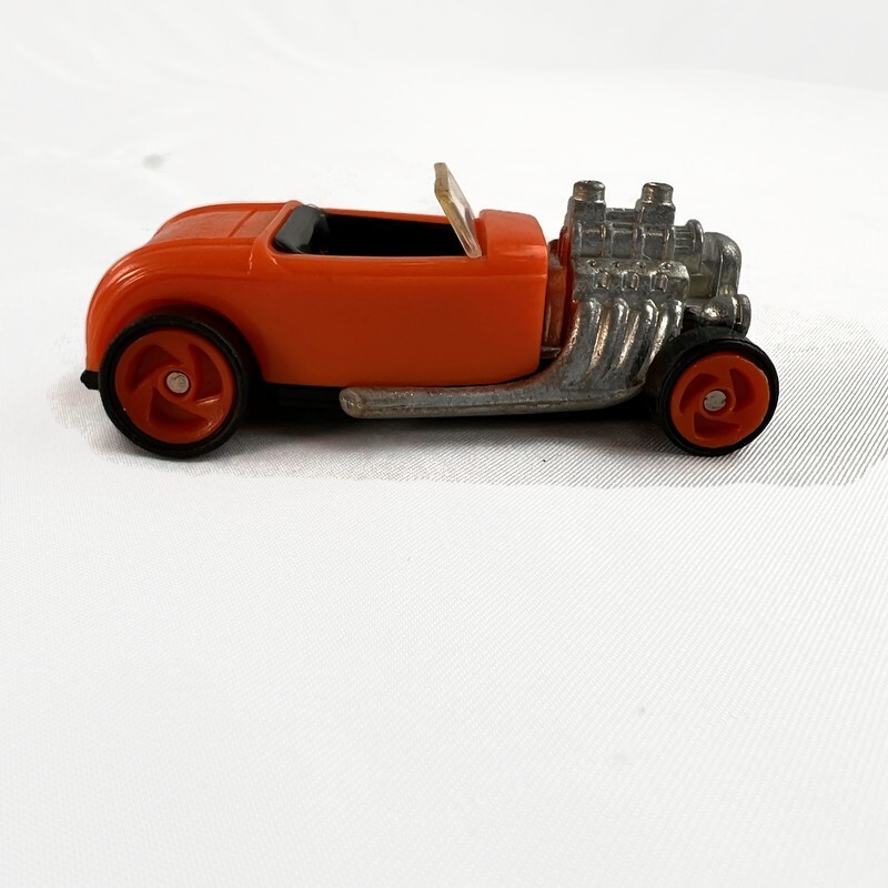 1993 mattel hot wheels orange open roadster die-cast toy model hot rod race car