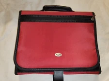 X LARGE Christian Art Gifts Fashion Bible BOOK Cover Red W/ Pockets Inside 