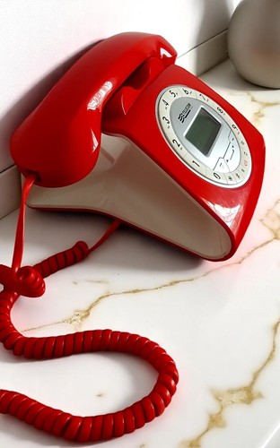 Olivetti Per Telecom Telefono Sirio Vintage Rosso - Zdjęcie 2 z 10