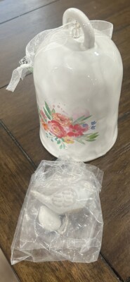 The Spring Shop Floral Wind Chime With Bird Chimer