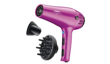 Travel Size Hair Dryer Cord Keeper Ionic Ceramic Corded Electric Pink 1875 Watt