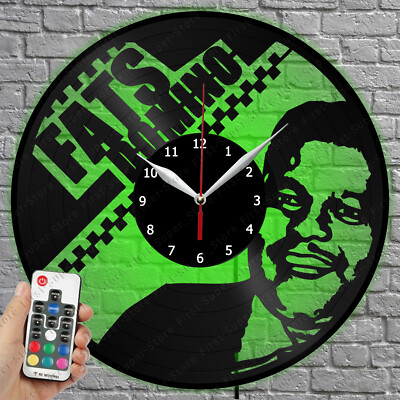LED Clock Fats Domino Vinyl Record Wall Clock Led Light Wall Clock 2280
