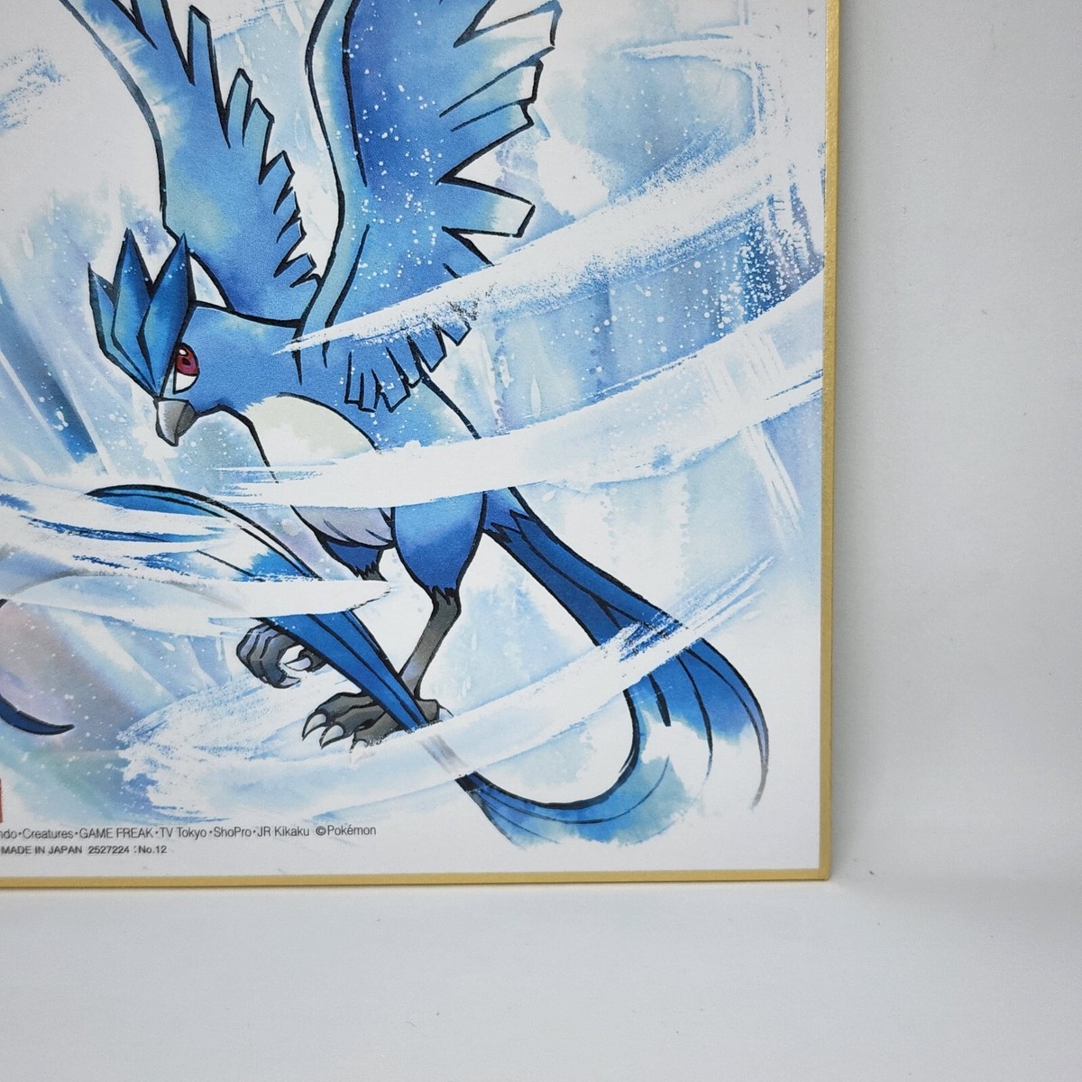 美術品 Articuno Pokemon Art Board Card Shikishi Official Bandai
