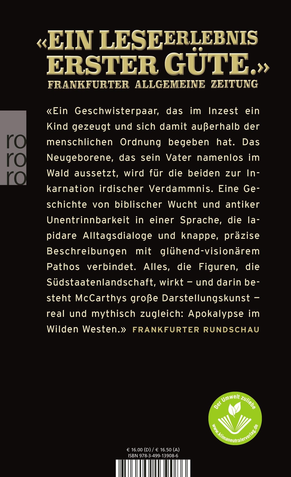 Thumbnail - Draußen Dunkel, Cormac Mccarthy