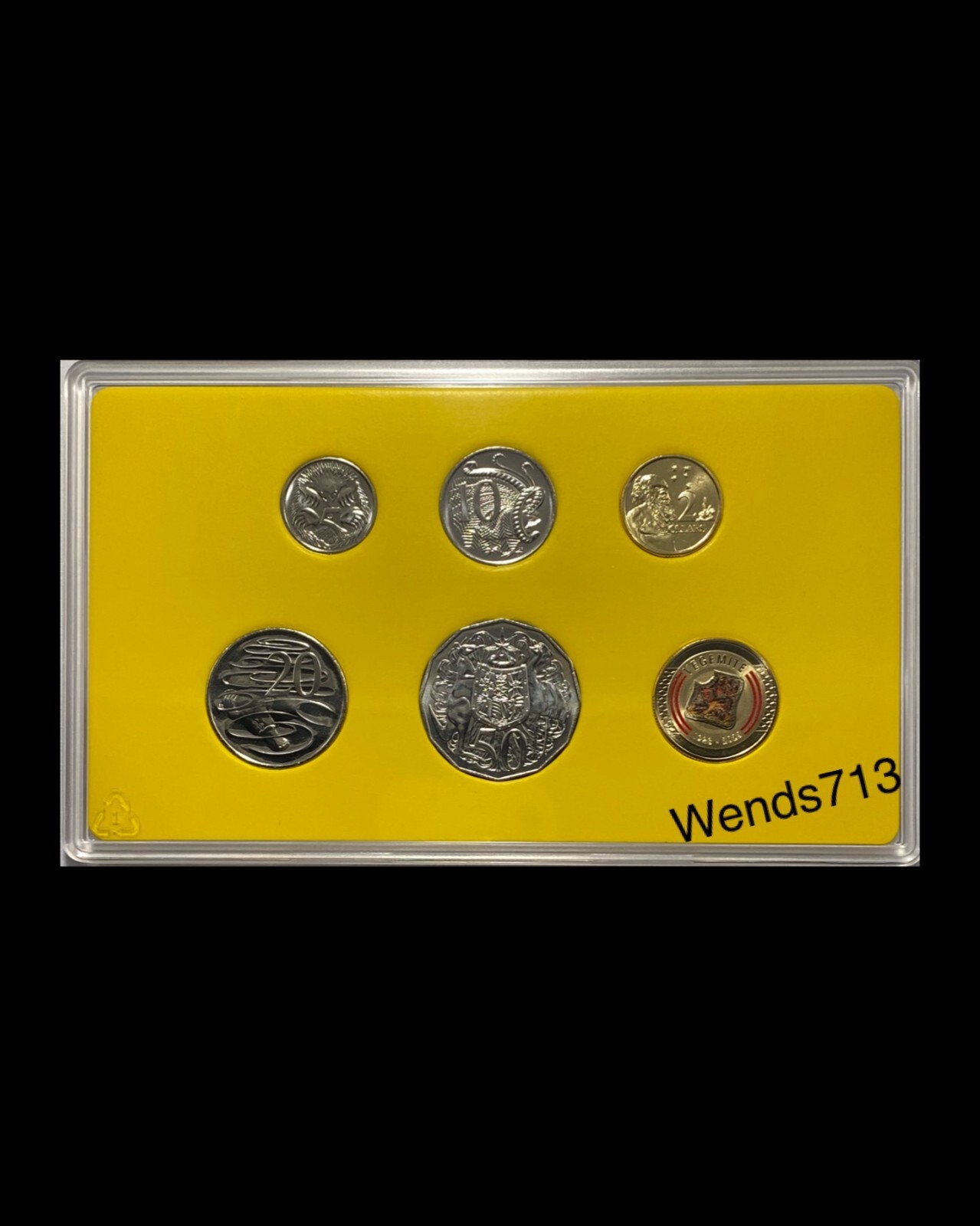 2023 VEGEMITE 6 COIN MINT SET, PLUS 3 x COLOURED 2 COINS SEALED IN 2X2