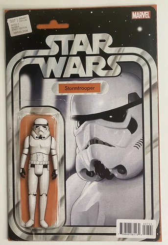 Star Wars #7 Stormtrooper Action Figure Variant Marvel 2015 Jason Aaron Leia