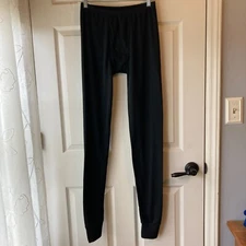 Realtree Long John Base Layer Mens Pants Bottom M Medium Legapparel Black READ