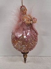 Katherine's Collection Pink Glass Christmas Ornament