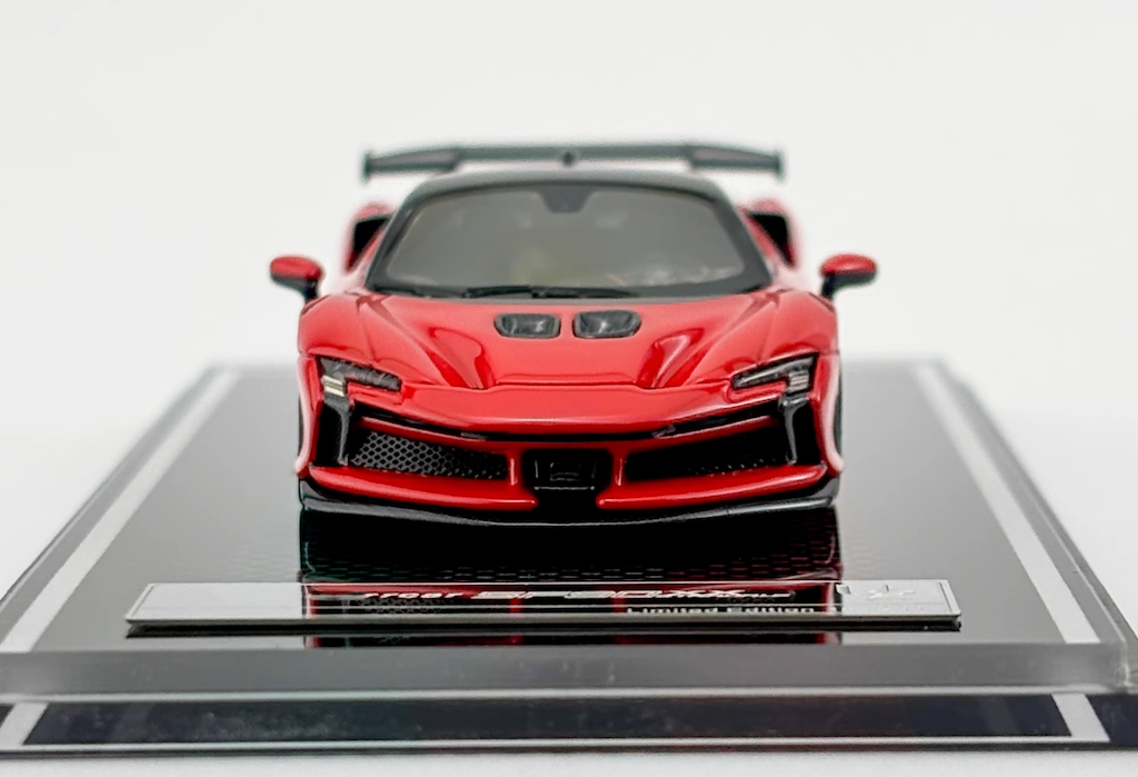 U2 1:64 Red SF90XX Stradale Racing Sports Model Diecast Resin Car