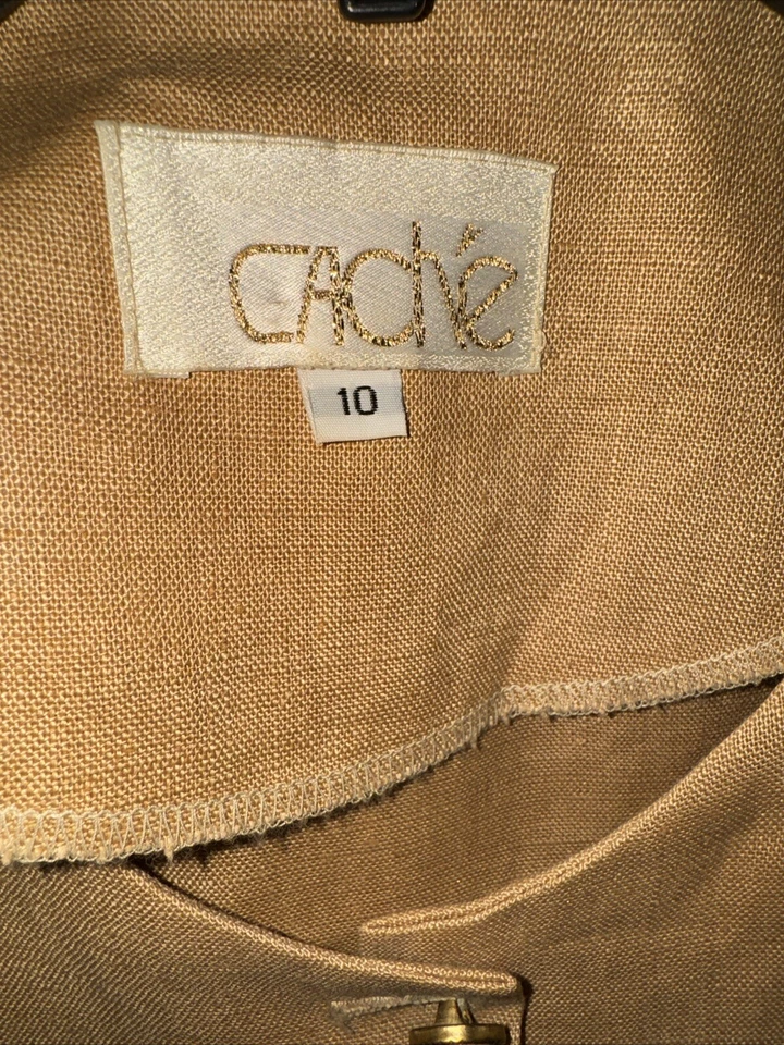 缓存 2 件装 10 码铅笔裙 💯 亚麻内衬 贝壳 装饰 A Vant Garde — 第 3/4 张图片