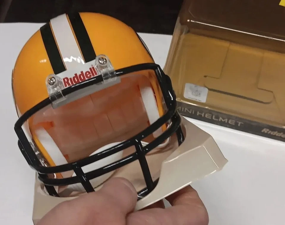 MINI Casco [Super Bowl 31] MVP #81 Desmond Howard Firmado AUTÉNTICO Riddell Certificado de Autenticidad Foto 3 de 4