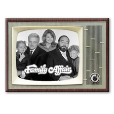FAMILY AFFAIR Classic TV 3.5 inches x 2.5 inches Steel Cased FRIDGE MAGNET