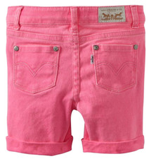 LEVIS LITTLE GIRLS CATALINA SHORT, ELECTRIC PINK, 5
