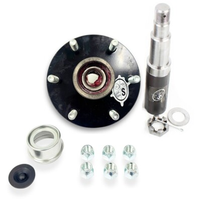 #ad Southwest Wheel R30484X 84 Spindle amp; Pre Greased 6 5.5quot; Bolt Circle Trailer Hub $73.99