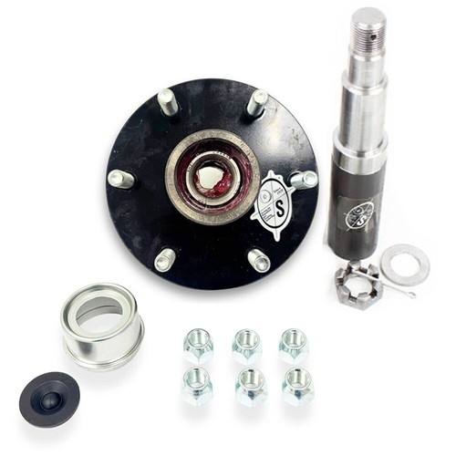 Southwest Wheel R30484X 84 Spindle & Pre-Greased 6-5.5" Bolt Circle Trailer Hub