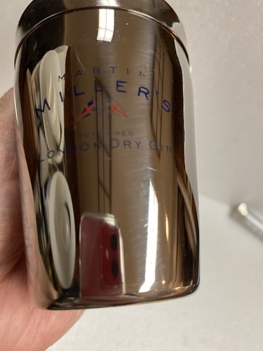MARTIN MILLER STAINLESS STEEL BARWARE COCKTAIL SHAKER 8 OZ - Picture 11 of 11