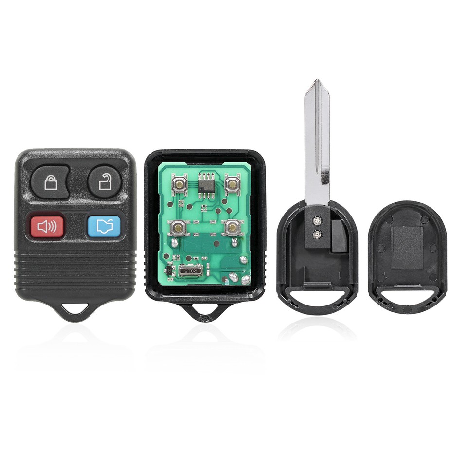 2 Replacement Key+ Remote Fob for Lincoln Town Car 2003 2004 2005 2006 ...