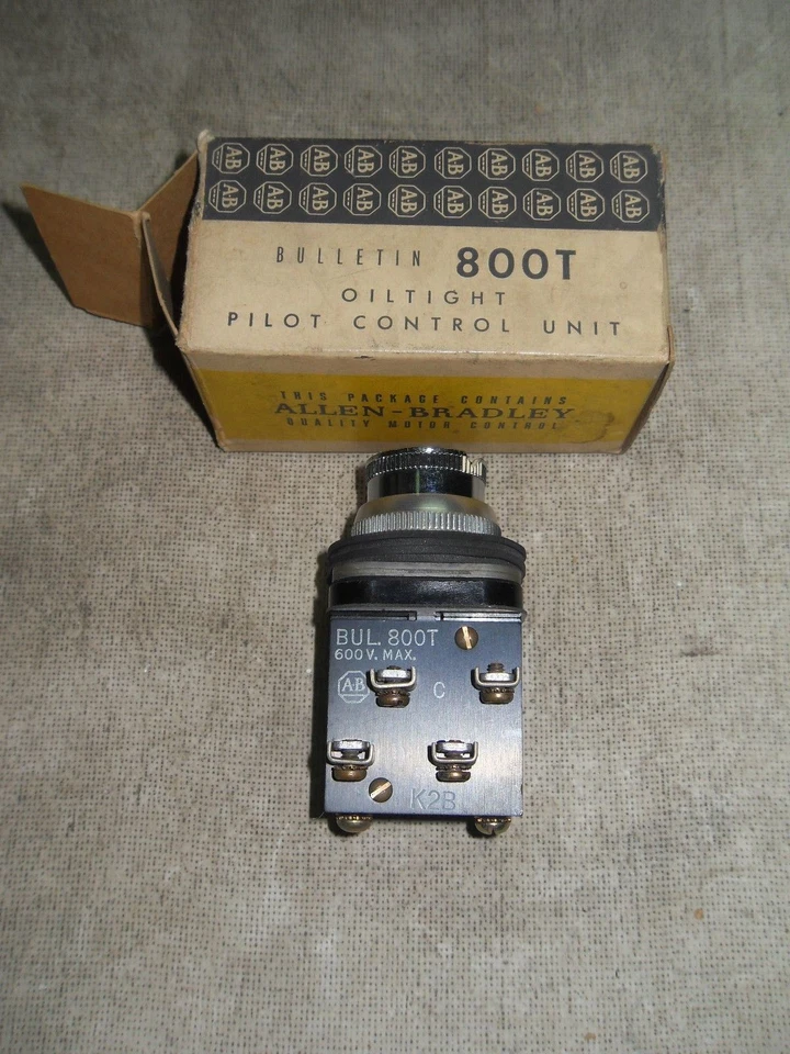 1 Allen-Bradley 800T-K2B INTERRUPTOR DE BOTÃO SELETOR - Imagem 2 de 4