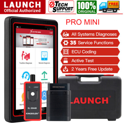 Launch X431 Pro Mini Pros V+ Bidirectional Diagnostic Tool Key Coding Scanner