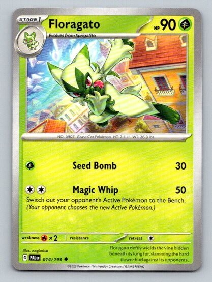 2023 Pokemon Card Paldea Evolved Floragato 14/193