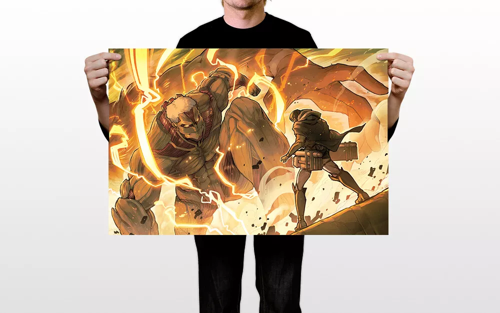 ATTACK ON TITAN ANIME COLOSSAL OVER WALL MANGA ART PRINT PREMIUM POSTER